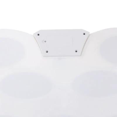 Soft Roll-up MIDI Drum Kit for Everyday Music Practice shown rolled-out white foldable pads with USB module for travel and home practice