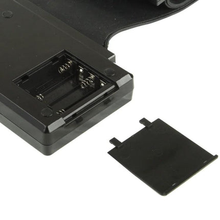 Roll-Up Piano for Everyday Music Practice on the Go showing open battery compartment and removable cover for portable keyboard