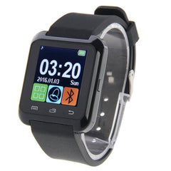 Reloj inteligente de salud Bluetooth U80 con pantalla LCD de 1,5 pulgadas para teléfono móvil Android, compatible con llamadas telefónicas, música, podómetro, monitor de sueño y antipérdida