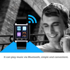 Reloj inteligente de salud Bluetooth U80 con pantalla LCD de 1,5 pulgadas para teléfono móvil Android, compatible con llamadas telefónicas, música, podómetro, monitor de sueño y antipérdida