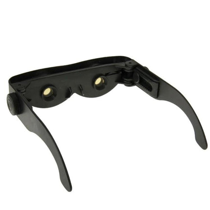 Zoomies Hands-Free Magnifying Glasses for Everyday Viewing black foldable hands-free magnifier sunglasses with adjustable lenses