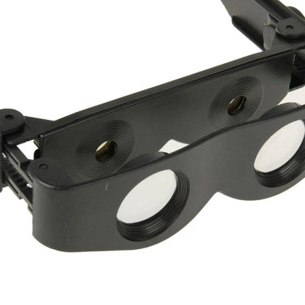 Zoomies Hands-Free Magnifying Glasses for Everyday Viewing - black foldable hands-free magnifying glasses worn like sunglasses