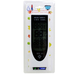 HTC-8 Multi-Function Luminous LED Night Light with Thermometer, Hygrometer, Alarm, Clock, and Calendar Features