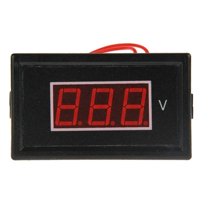 Digital LED Voltmeter for Everyday AC Electrical Monitoring - compact red LED panel for home mains voltage checks