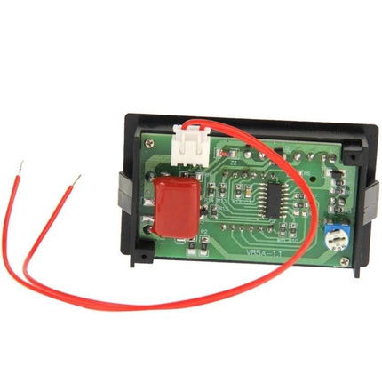 Digital LED Voltmeter for Everyday AC Electrical Monitoring — compact panel meter with PCB, red wires and connector for home voltage checks
