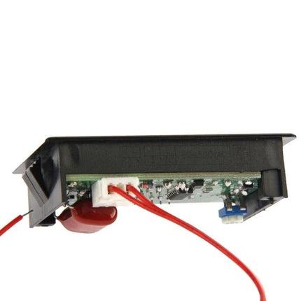 Digital LED Voltmeter for Everyday AC Electrical Monitoring - compact panel mount showing PCB, connector and red test leads for home voltage checks