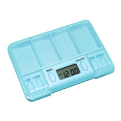 Travel-Friendly Transparent Pill Organizer with Multi-Alarm Reminder