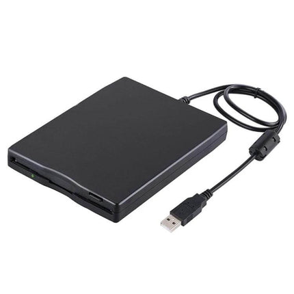 Portable USB External Floppy Disk Drive for 3.5 Inch Disks black USB-powered external drive for reading and writing legacy floppy disks