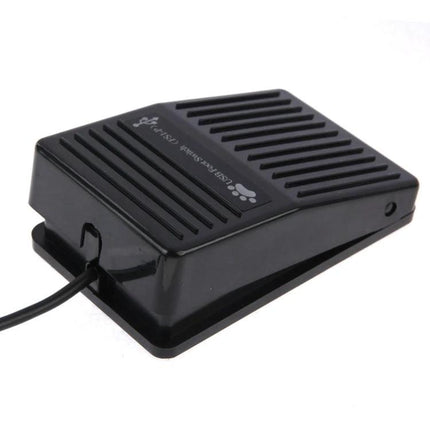 USB Foot Pedal Switch for Computer Keyboard and Game Control - black programmable USB foot pedal for hands-free gaming and PC shortcuts