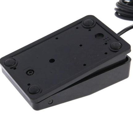 USB Foot Pedal Switch for Computer Keyboard and Game Control - black programmable USB foot pedal for hands-free keyboard and gaming control