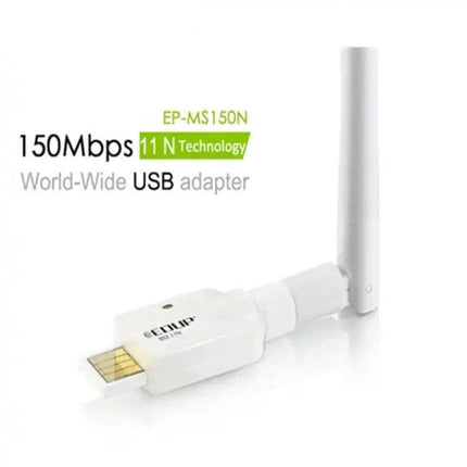 Mini Wireless USB Adapter for Portable Wi-Fi Connectivity - compact 150Mbps USB Wi-Fi adapter with external antenna for travel, laptops, desktops