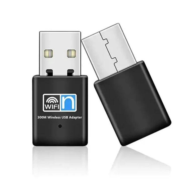 Wireless USB Adapter for Portable Internet Connectivity black compact USB WiFi adapter for laptops and desktops