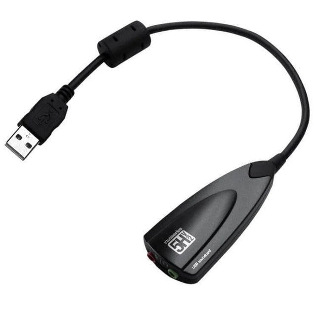 Steel Series External Sound Card with USB Connection for Computers, compact black USB audio adapter for gaming and calls