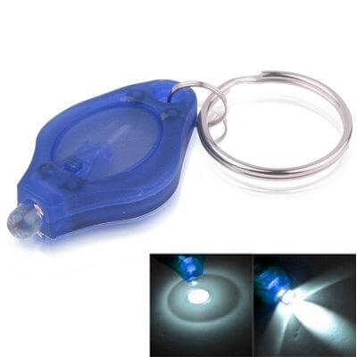 Compact Super-Bright LED Keychain Flashlight