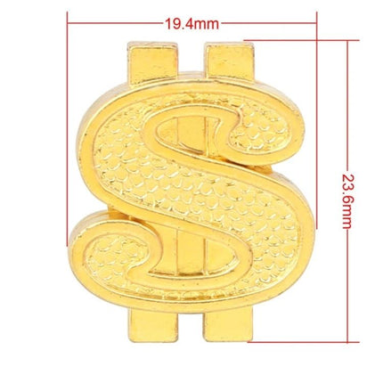8mm Universal Dollar Style Tire Valve Caps For Cars gold dollar sign valve cap with dimensions 19.4mm x 23.6mm, protective valve stem cover