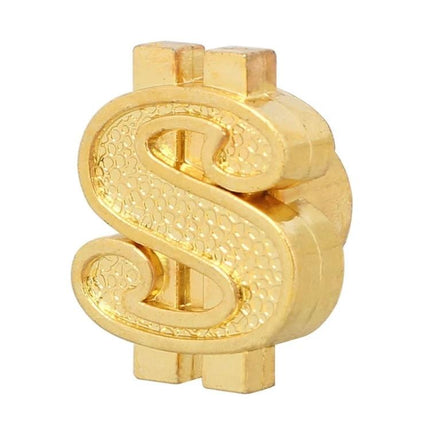 8mm Universal Dollar Style Tire Valve Caps For Cars gold dollar-shaped valve cap close-up protecting valve stem
