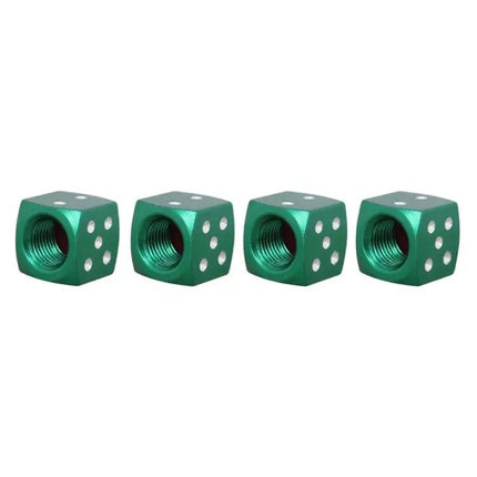 Universal 8mm Aluminium Tire Valve Caps Pack Of 4 For Cars
