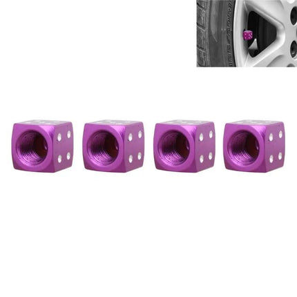 Universal 8mm Aluminium Tire Valve Caps Pack Of 4 For Cars