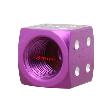 Universal 8mm Aluminium Tire Valve Caps Pack Of 4 For Cars | Syndmart