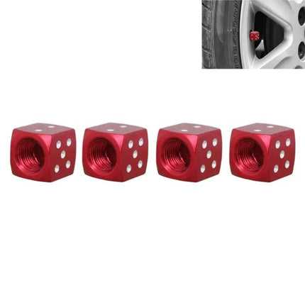 Universal 8mm Aluminium Tire Valve Caps Pack Of 4 For Cars