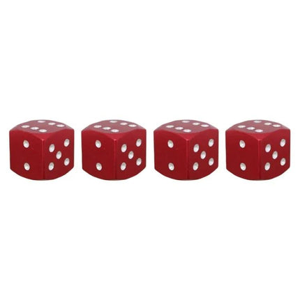 Universal 8mm Aluminium Tire Valve Caps Pack Of 4 For Cars