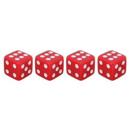 Universal 8mm Tire Valve Caps For Cars, Pack Of 4 Everyday Use - red dice-style valve caps set of 4 protecting tire valve cores