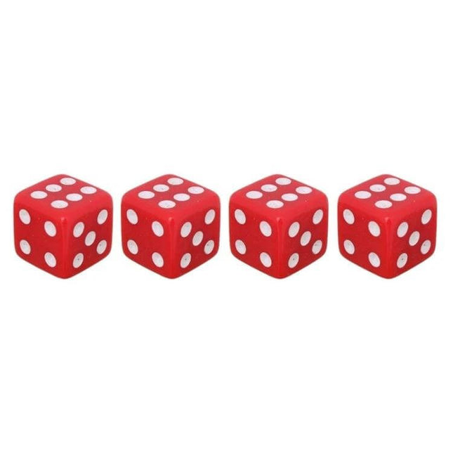 Universal 8mm Tire Valve Caps For Cars, Pack Of 4 Everyday Use - red dice-style valve caps set of 4 protecting tire valve cores