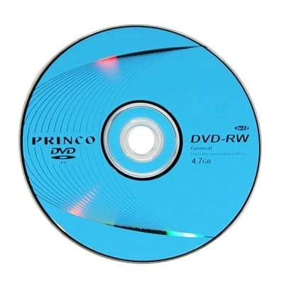 12cm Blank DVD-RW Discs for Everyday Data Storage, 10-Pack - blue Princo DVD-RW disc for rewritable data backup and file transfer