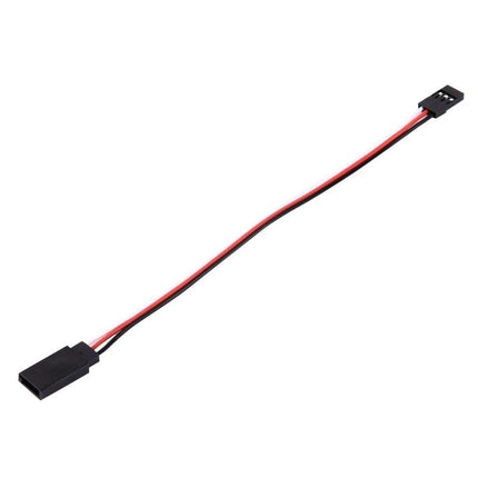 15cm Servo Extension Cables for RC Models, Pack of 10 - single 15cm servo extension lead with male and female connectors for RC planes and cars