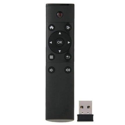Wireless Somatosensory Remote for Computer and Media Control black gesture remote with USB receiver for presentations and home entertainment