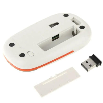 Ultra-Thin Wireless Computer Mouse for Everyday Use in Silver, Black, and Grey