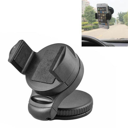Windshield Mount Holder for Smartphones Up to 75mm Wide - black suction cup car phone holder for GPS and hands-free use