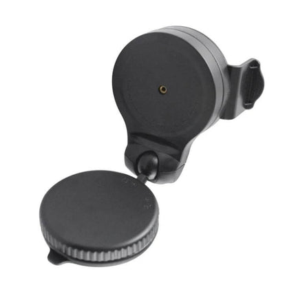Windshield Mount Holder for Smartphones Up to 75mm Wide - compact black suction cup car phone mount for GPS and hands-free use