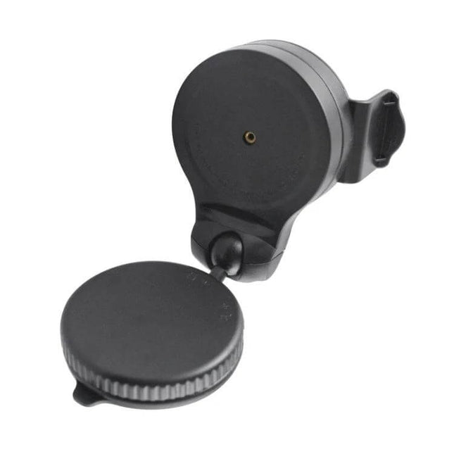 Windshield Mount Holder for Smartphones Up to 75mm Wide - compact black suction cup car phone mount for GPS and hands-free use