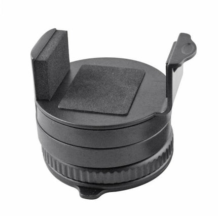 Windshield Mount Holder for Smartphones Up to 75mm Wide - compact black suction cup phone holder for car windshield, secure GPS hands-free mounting