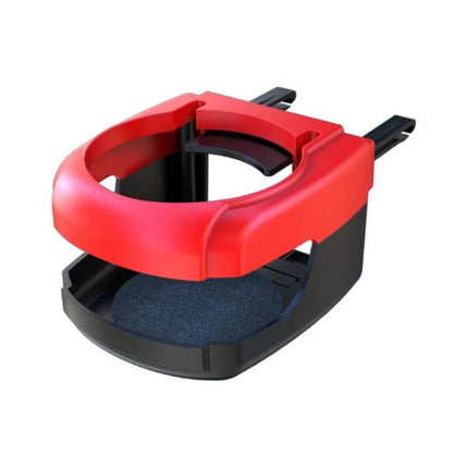 Outlet Car Drink Holder Red For Easy In Dash Cup Access - red two-prong dash-mounted cup and can holder for commutes and rideshare