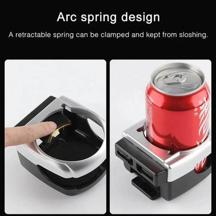 Outlet Car Drink Holder Red For Easy In Dash Cup Access - red retractable arc spring car cup holder fits standard cans, mounts to power outlet
