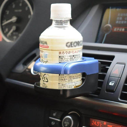 Outlet Car Drink Holder Red For Easy In Dash Cup Access - red vent-mounted cup and can holder attaching near power outlet, secures standard bottles