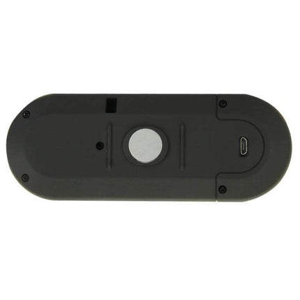 Bluetooth Hands Free Transmitter For Car Music And Calls compact black transmitter with USB port and magnetic mount for hands-free car audio