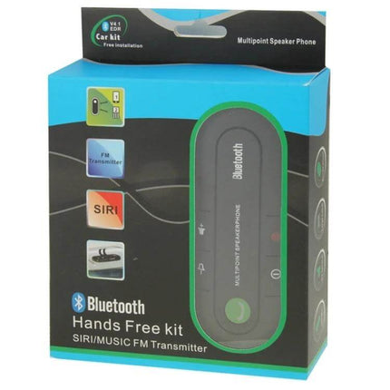 Bluetooth Hands Free Transmitter For Car Music And Calls compact hands-free car Bluetooth transmitter for calls and music, dual-phone support