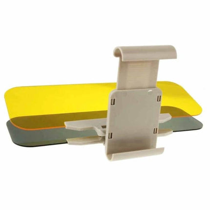 2-In-1 Car Sun Visor Mirror Anti-Glare for Day and Night Driving - adjustable 32x14cm dual visor set reducing sun and night glare
