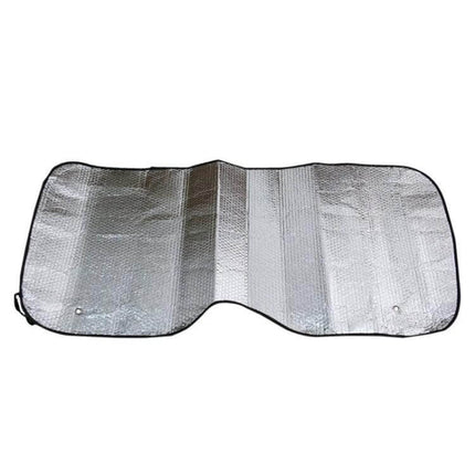 Foldable Car Windshield Sun Shade Keeps Car Cooler 125 By 60 Cm - reflective foldable sunscreen foil for most passenger cars, protects interior from UV