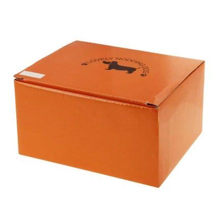 Lovely Husky Nodding Dog Car Decor For Your Car Interior packaged in orange box for dashboard accessory