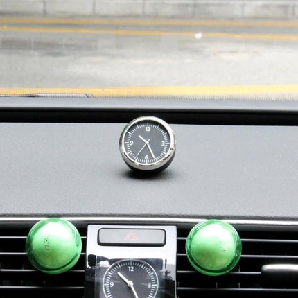 Timeless Mechanical Clock for Daily Car Commutes on car dashboard showing classic analog face for distraction-free timekeeping