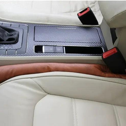 Leather Car Seat Gap Filler 45x7x4.5cm Keeps Items Safe
