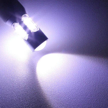 H1 LED Fog Light For Cars White Light Easy Install Everyday Use - bright white compact bulb showing beam and easy DIY installation
