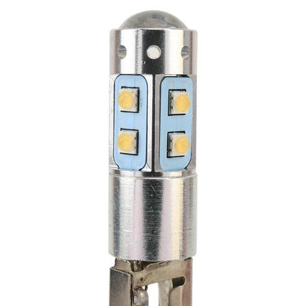 Car Fog Light, Bright White Beam For Clear Night Driving - LED bulb close-up showing multiple bright white LEDs for fog and auxiliary lighting