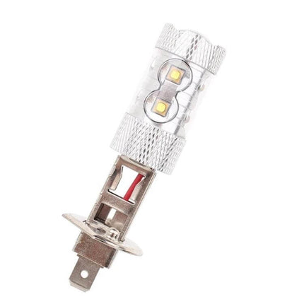 Car Fog Light LED Bulb White For Safer Night Driving - high quality LED automotive fog light bulb, silver housing, dual LEDs