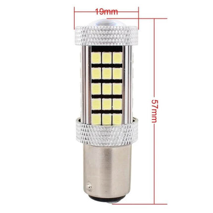 LED Car Light Bulbs For Brake And Turn Signal, White, Easy Install - 57mm 19mm white LED bulb plug-and-play for brake turn signal and backup lights