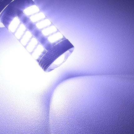 LED Car Light Bulbs For Brake And Turn Signal, White, Easy Install - bright white plug-and-play LED bulb for brake, turn signal and parking lights